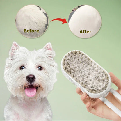 3-in-1 Steam Cat Grooming Brush