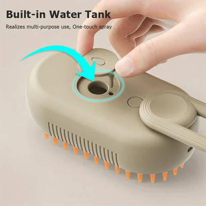 3-in-1 Steam Cat Grooming Brush