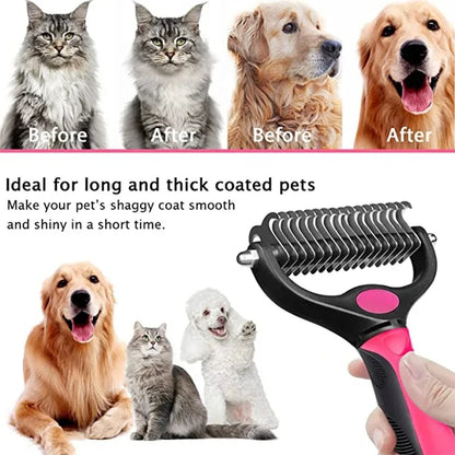 Double-Sided Pet Deshedding Comb