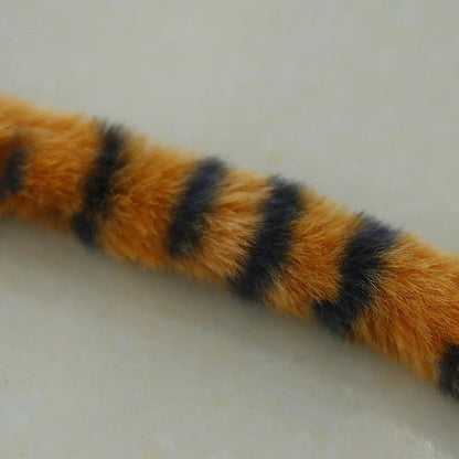 Cat Tiger Stripes Teaser Wand Kitty Interactive Toys Kitten Funny Feather Colorful Rod Teaser Wand Pet Cat Supplies Accessory