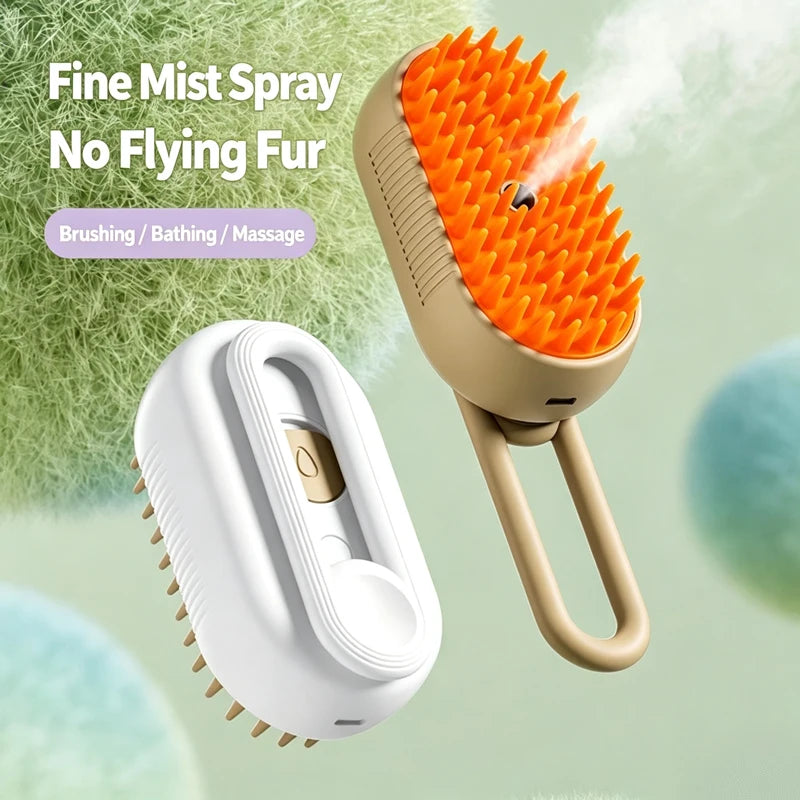 3-in-1 Steam Grooming Brush