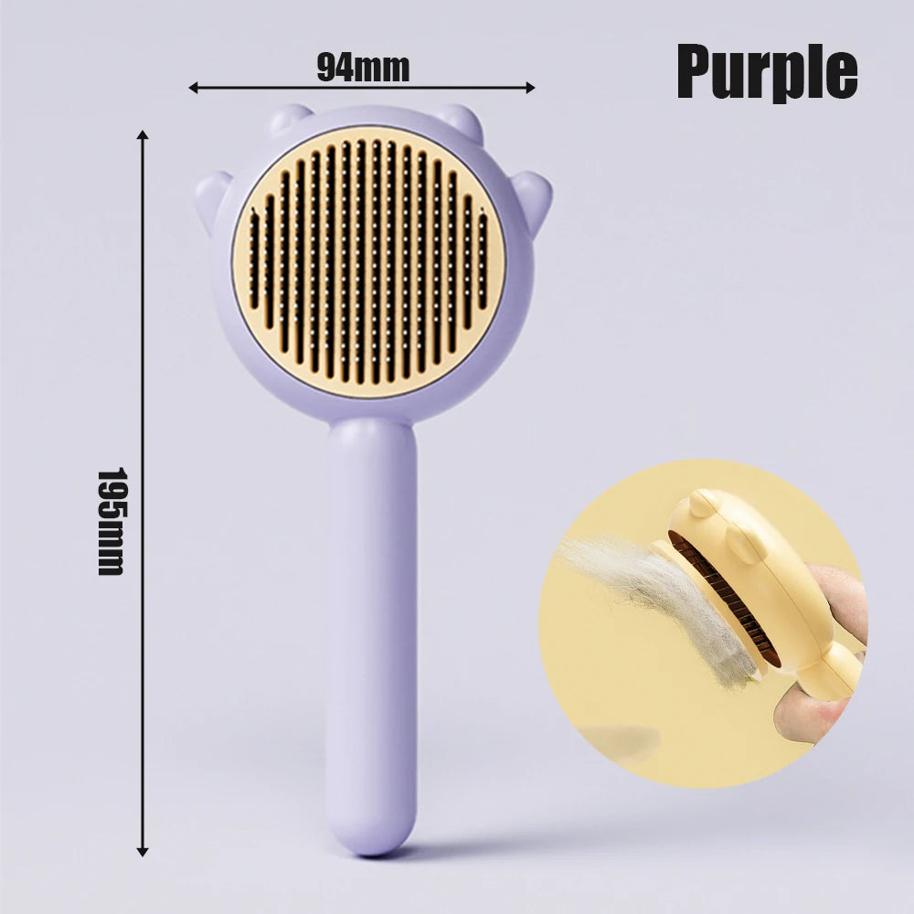 Self-Cleaning Pet Grooming Brush