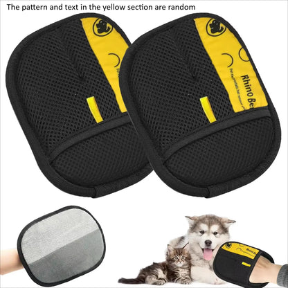 Double-Sided Cat Grooming Gloves