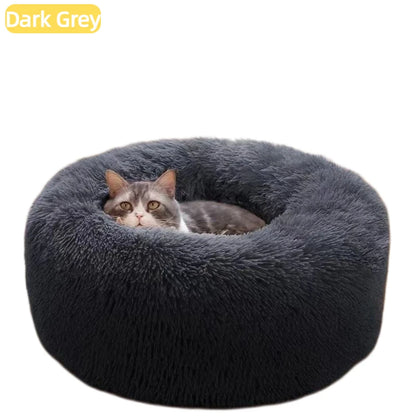 Calming Donut Plush Pet Bed