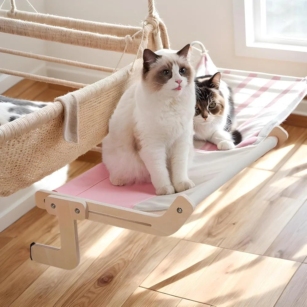 3-in-1 Wooden Cat Window Perch