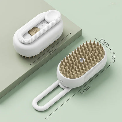 3-in-1 Steam Cat Grooming Brush