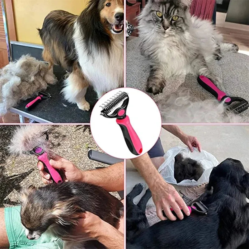 Double-Sided Pet Deshedding Comb