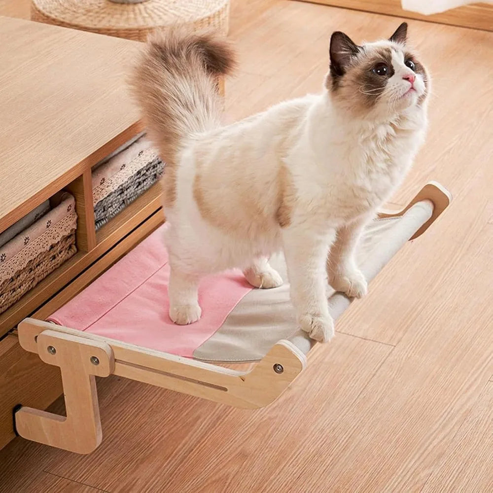 3-in-1 Wooden Cat Window Perch