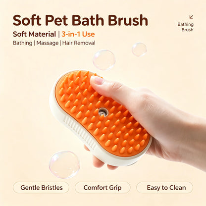 3-in-1 Steam Grooming Brush