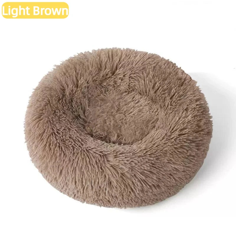 Calming Donut Plush Pet Bed