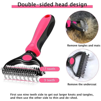 Double-Sided Pet Deshedding Comb