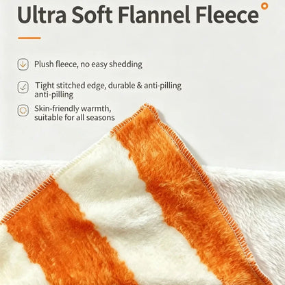 Tuxedo Cat Flannel Blanket