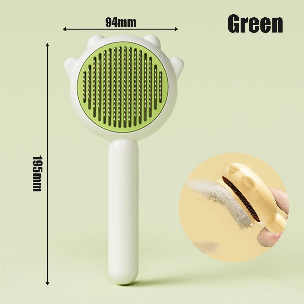 Self-Cleaning Pet Grooming Brush