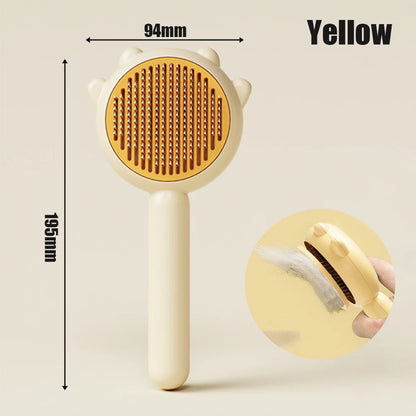 Self-Cleaning Pet Grooming Brush