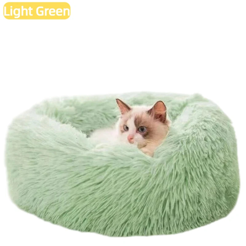 Calming Donut Plush Pet Bed