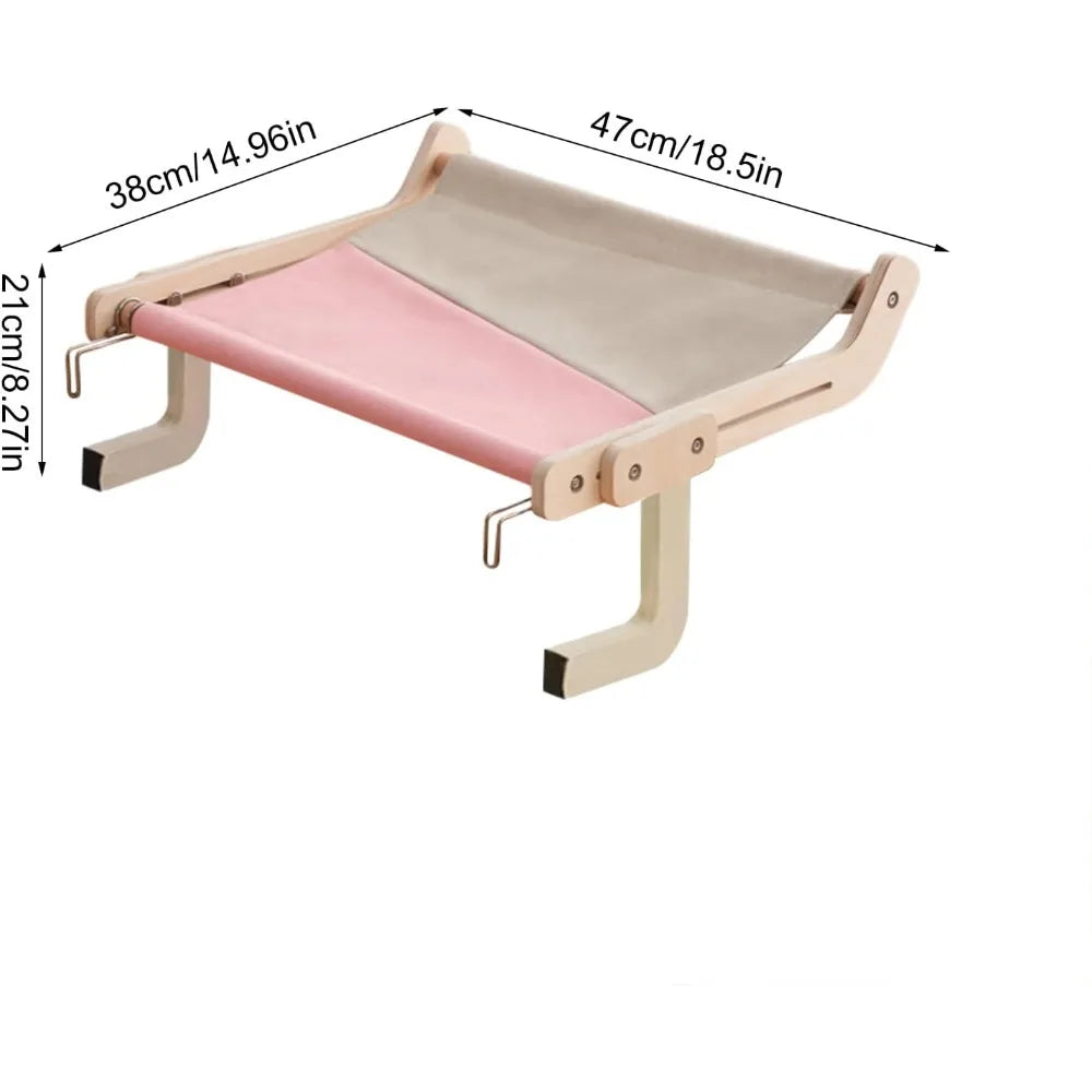 3-in-1 Wooden Cat Window Perch