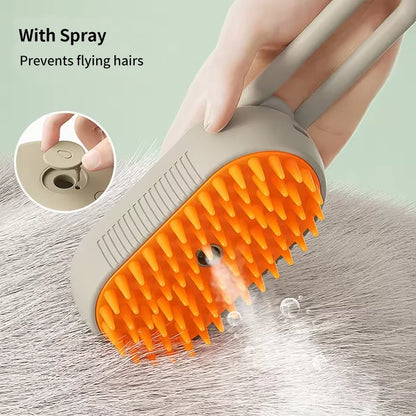 3-in-1 Steam Cat Grooming Brush
