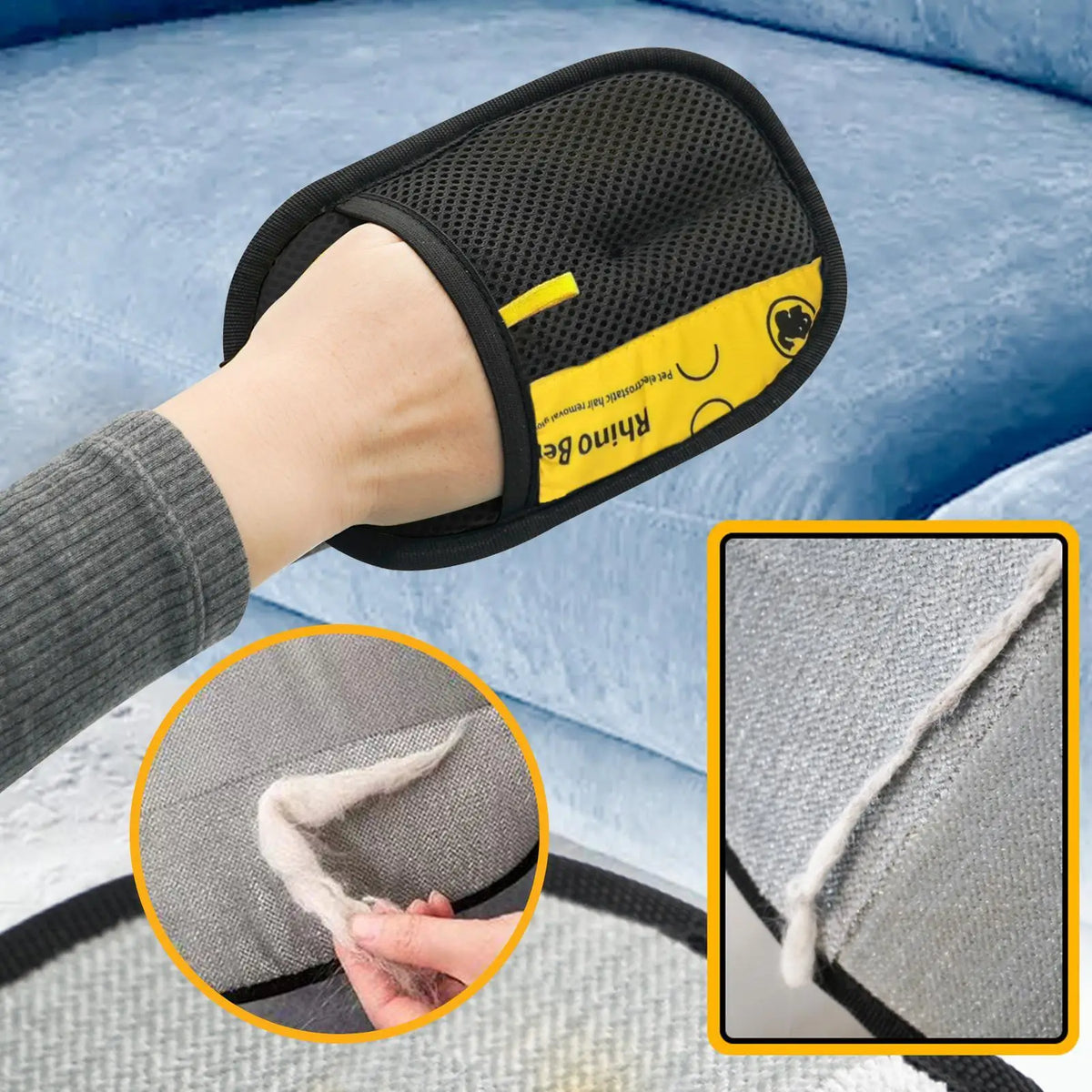 Double-Sided Cat Grooming Gloves