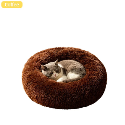 Calming Donut Plush Pet Bed