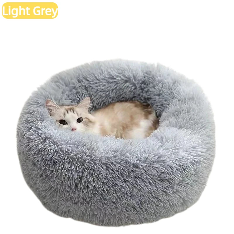 Calming Donut Plush Pet Bed