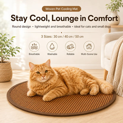 Woven Cooling Cat Mat