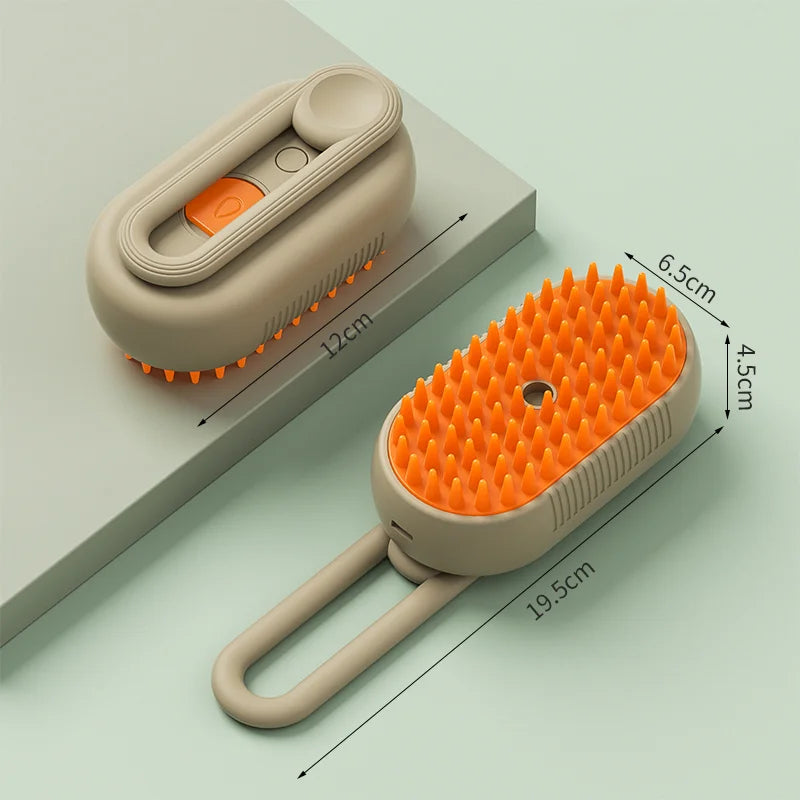 3-in-1 Steam Cat Grooming Brush