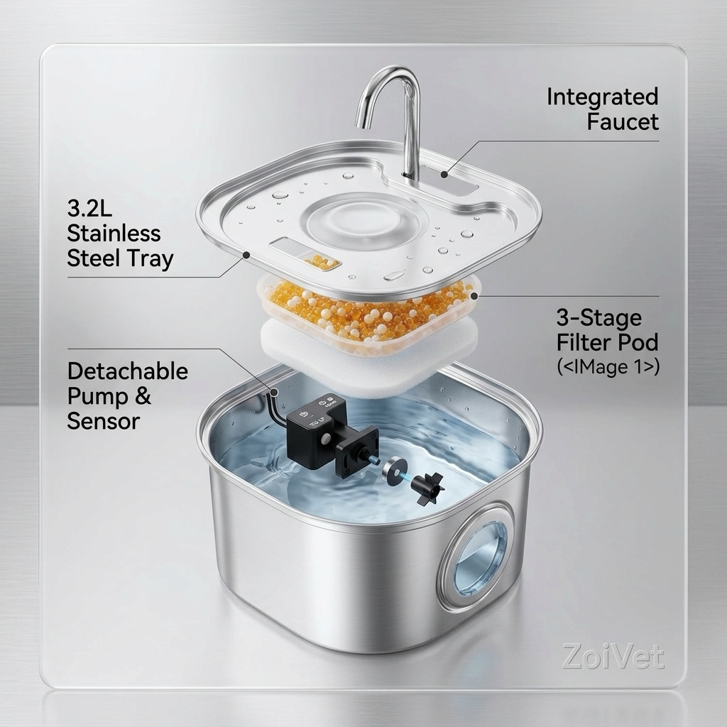 ZoiVet | Wireless Cat Water Fountain