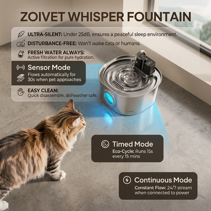 ZoiVet | Wireless Cat Water Fountain